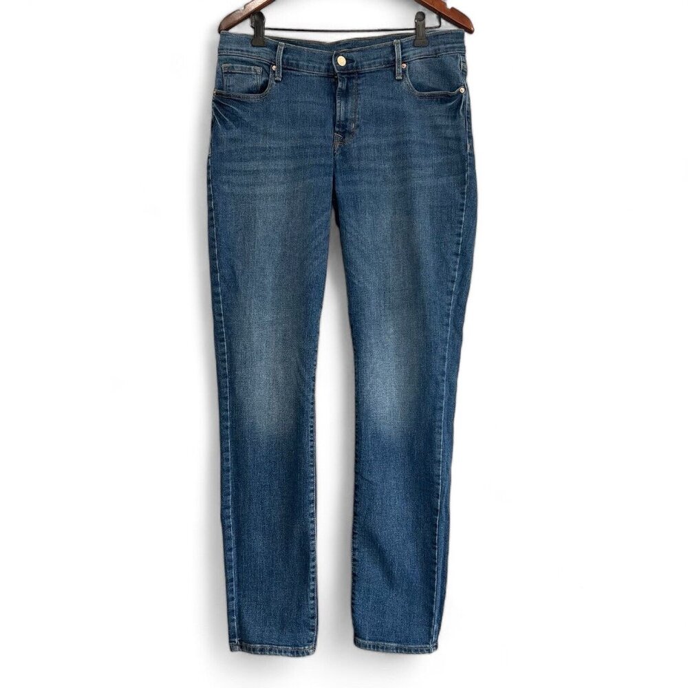 Old Navy Jeans Women's 10L Blue Original Straight Leg Mid Rise Medium Wash Denim